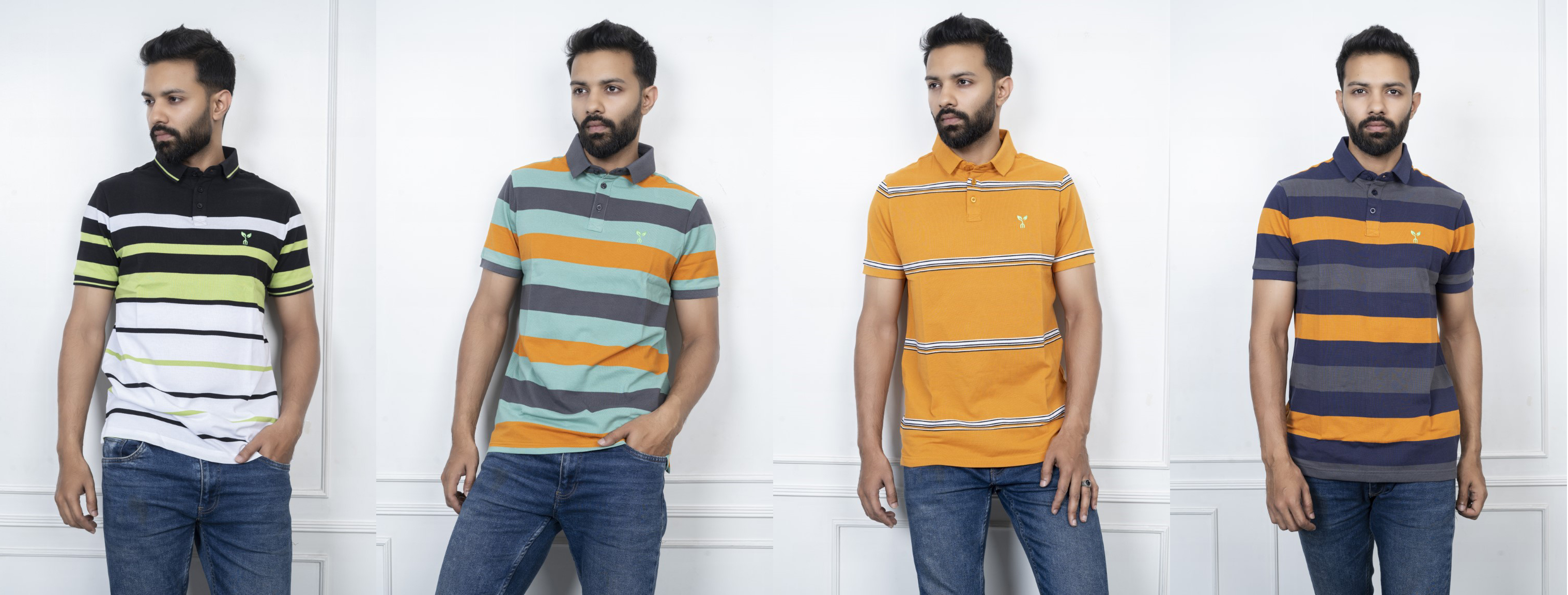 Add Flair to Your Look with Our Striped Polo Collection